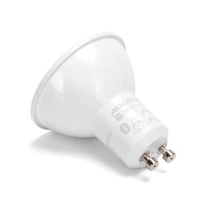 SET 2x Bombilla LED RGBW regulable MESH Inteligente GU10/6,5W/230V 2700-6500K - Aigostar
