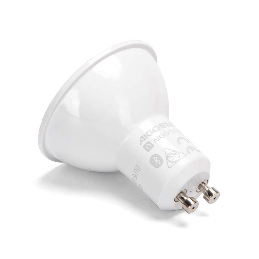 SET 2x Bombilla LED RGBW regulable MESH Inteligente GU10/6,5W/230V 2700-6500K - Aigostar