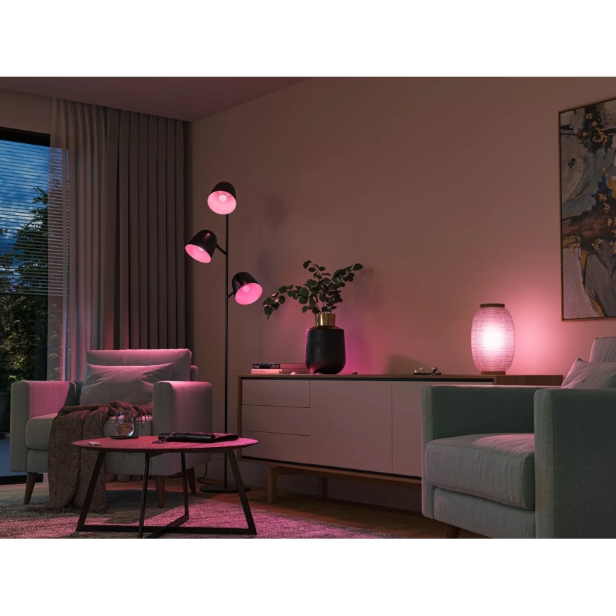 SET 2x Bombilla LED RGBW regulable Philips Hue White And Color Ambiance P45 E14/5,1W/230V 2000-6500K