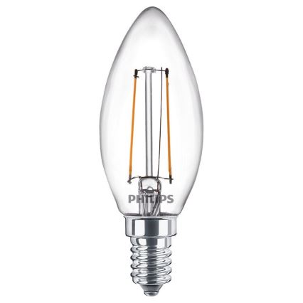 SET 2x Bombilla LED VINTAGE Philips E14/2W/230V 2700K