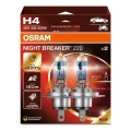 SET 2x Bombilla NIGHT BREAKER H4 P43t/60/55W/12V - Osram