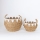 SET 2x Cesta de paja beige/blanco 32x16,5x18/24x23,5x26 cm