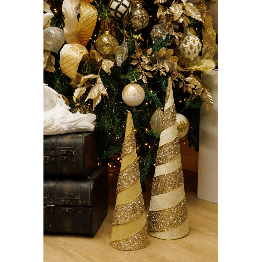 SET 2x Decoración de Navidad 40/50 cm árbol