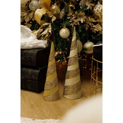 SET 2x Decoración de Navidad 40/50 cm árbol
