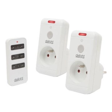 SET 2x Enchufe con mando a distancia 3680W/230V/16A + control remoto