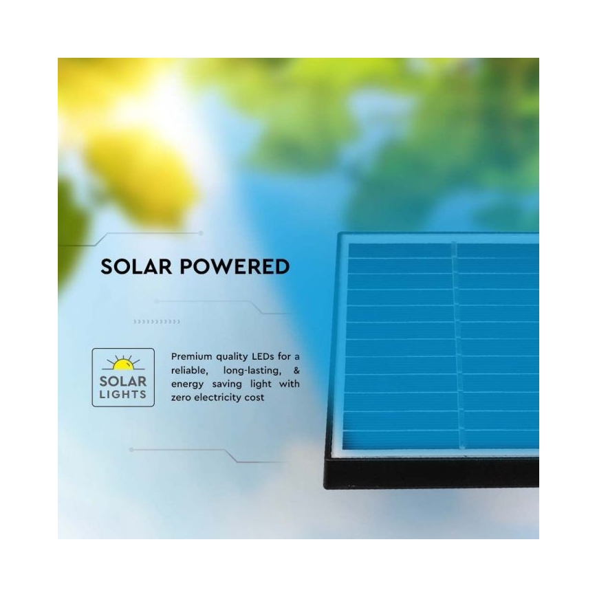 SET 2x Lámpara solar LED para exteriores 2xLED/1,2W/3,7V IP65 3000K
