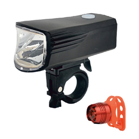 SET 2x LED Linterna de bicicleta recargable LED/5W/USB IP44