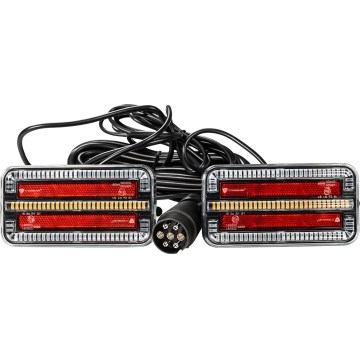 SET 2x LED Luz de remolque con intermitente dinámico LED/12-24V IP65