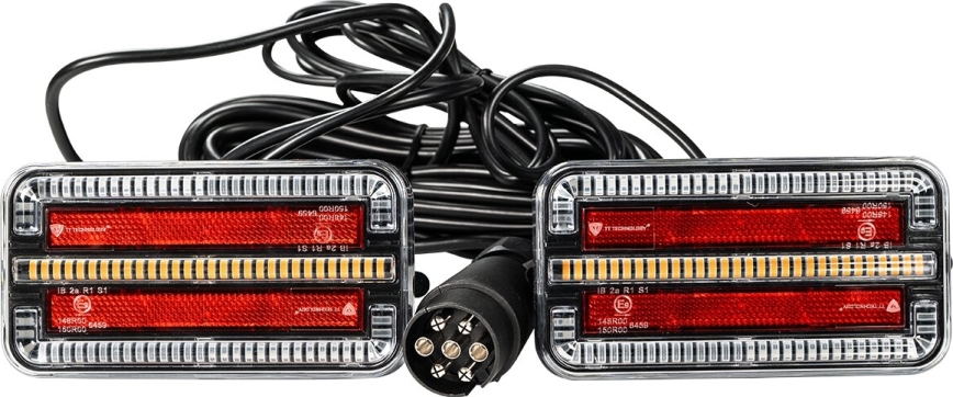 SET 2x LED Luz de remolque con intermitente dinámico LED/12-24V IP65