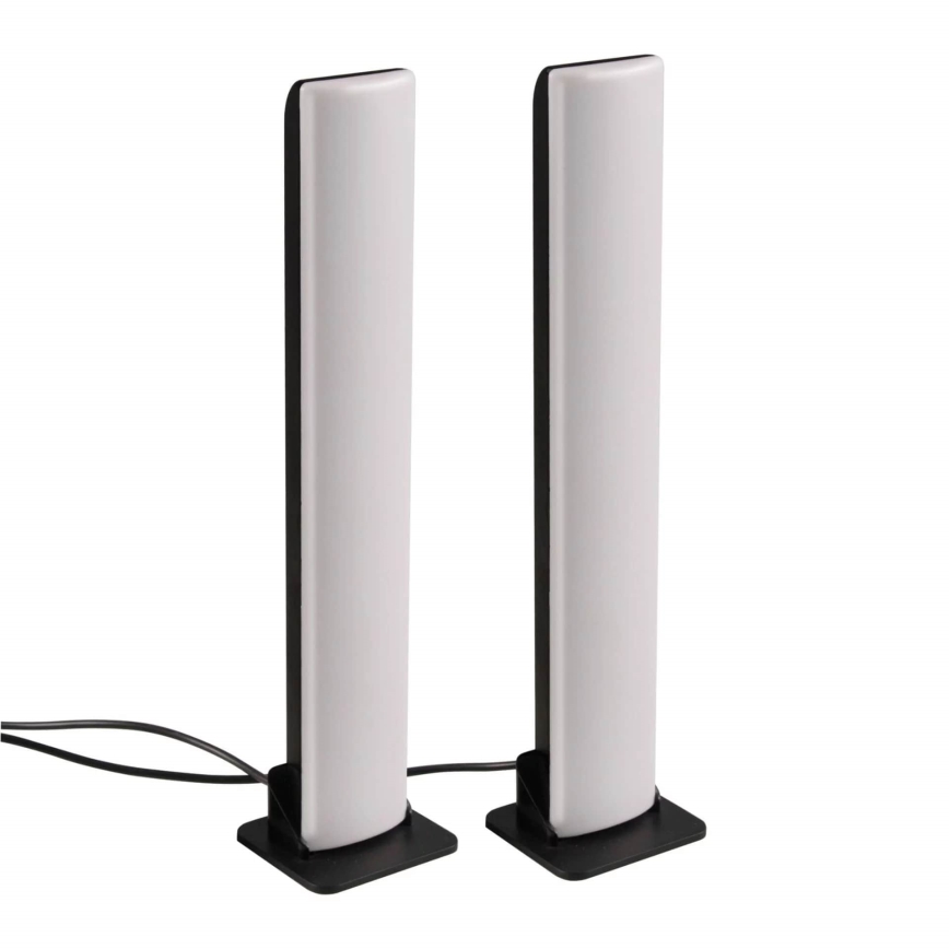 SET 2x LED RGB Lámpara de mesa regulable LED/5W/5V + control remoto