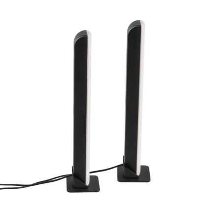 SET 2x LED RGB Lámpara de mesa regulable LED/5W/5V + control remoto