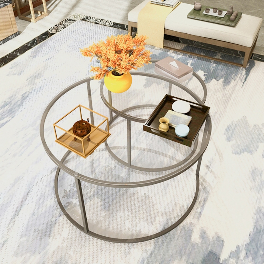 SET 2x Mesa de centro BELARUS  negro