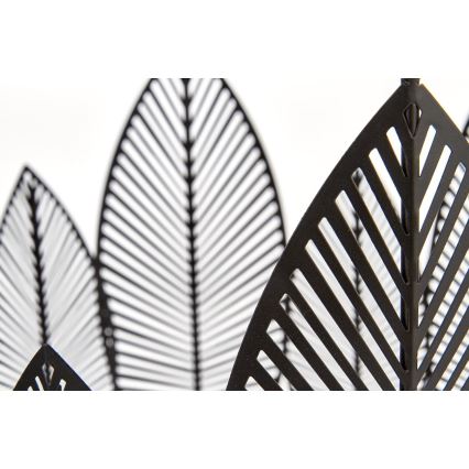 SET 2x Mesa de centro FOLLA diá. 33/40 cm negro
