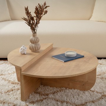 SET 2x Mesa de centro ORION roble