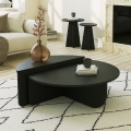 SET 2x Mesa de centro PODIUM negro