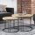 SET 2x Mesa de centro RAGNAR negro/dorado roble