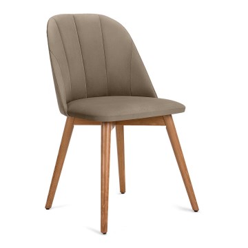 SET 2x Silla de comedor BAKERI 86x48 cm beige/haya