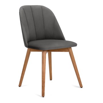 SET 2x Silla de comedor BAKERI 86x48 cm gris/haya