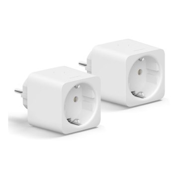 SET 2x Toma inteligente Philips Hue Inteligente enchufe EU SCHUKO