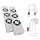 SET 2x Ventilador de radiador 5/230V blanco