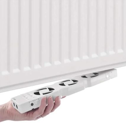 SET 2x Ventilador de radiador 5/230V blanco