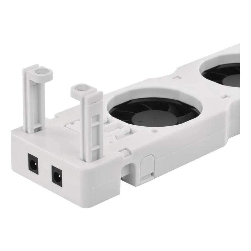 SET 2x Ventilador de radiador 5/230V blanco