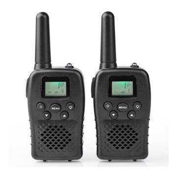 SET 2x Walkie-talkie con luz LED 3xAAA alcance 10 km