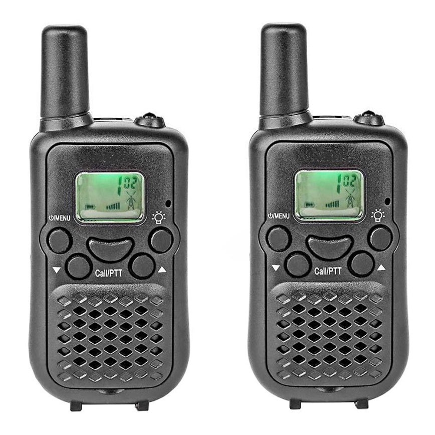 SET 2x Walkie-talkie con luz LED 3xAAA rango 5 km