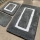 SET 3x Alfombra de baño 60/60/100 cm antracita