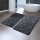 SET 3x Alfombra de baño INFINITY 60/60/100 cm antracita