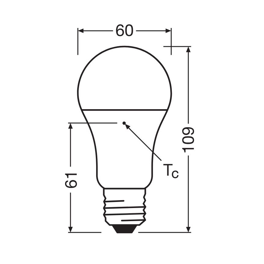 SET 3x Bombilla LED A60 E27/10W/230V 2700K
