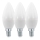 SET 3x Bombilla LED C37 E14/6W/230V 3000K - Eglo 12884