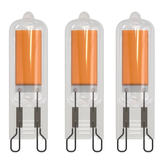 SET 3x Bombilla LED G9/2W/230V 3000K - Eglo 10614