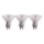 SET 3x Bombilla LED GU10/4,5W/230V 4000K
