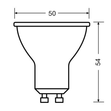 SET 3x Bombilla LED PAR16 GU10/2,8W/230V 2700K 120° - Osram