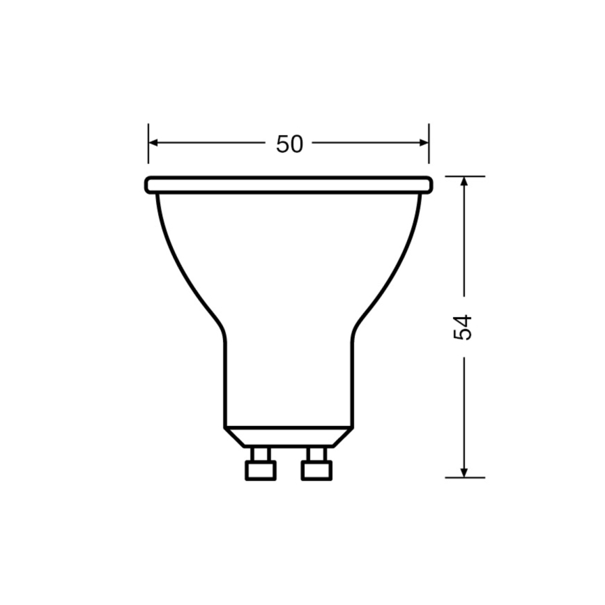 SET 3x Bombilla LED PAR16 GU10/2,8W/230V 2700K 60° - Osram