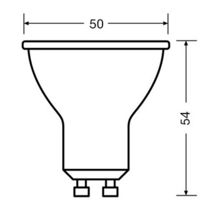 SET 3x Bombilla LED PAR16 GU10/4,5W/230V 2700K - Osram