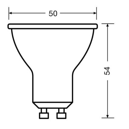 SET 3x Bombilla LED PAR16 GU10/6,9W/230V 2700K 36° - Osram