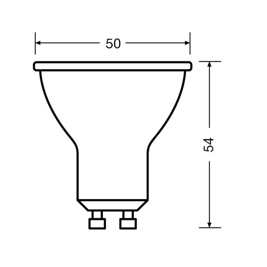 SET 3x Bombilla LED PAR16 GU10/6,9W/230V 2700K 36° - Osram
