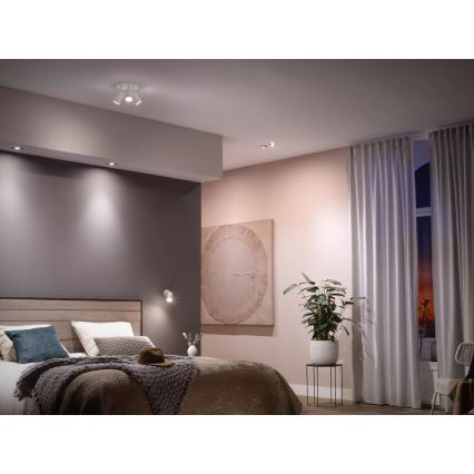 SET 3x Bombilla LED regulable Philips Hue WHITE AMBIANCE GU10/4,2W/230V 2200-6500K