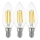 SET 3x Bombilla LED VINTAGE C35 E14/4W/230V 2700K - Eglo 12811