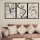 SET 3x Decoración de pared 109x50 cm amor metal