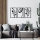 SET 3x Decoración de pared 78x39 cm flores metal