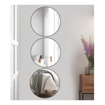 SET 3x Espejo de pared ROUND diá. 40 cm