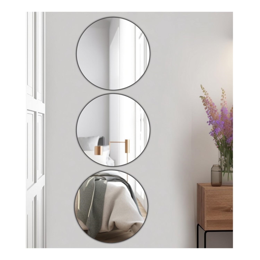 SET 3x Espejo de pared ROUND diá. 40 cm