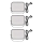 SET 3x Foco LED RGBIC regulable para exterior GoSmart LED/14W/230V 3000-6500K IP65 Wi-Fi Tuya