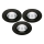 SET 3x Lámpara empotrable de baño LED LED/5,5W/230V 2700K IP65 negro