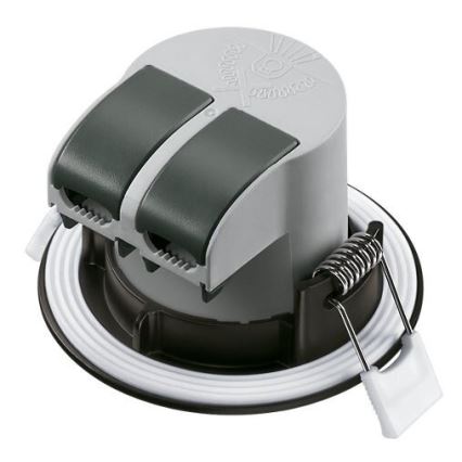 SET 3x Lámpara empotrable de baño LED LED/5,5W/230V 2700K IP65 negro