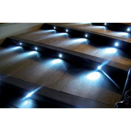 SET 3x Lámpara empotrable de exterior LED EASY CONNECT LED/1,2W/230V azul IP67