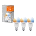 SET 3x LED Bombilla regulable SMART+ E27/9,5W/230V 2700K-6500K Wi-Fi - Ledvance